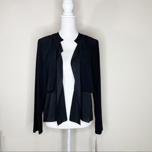 Nina Leonard Black Layered Blazer XL